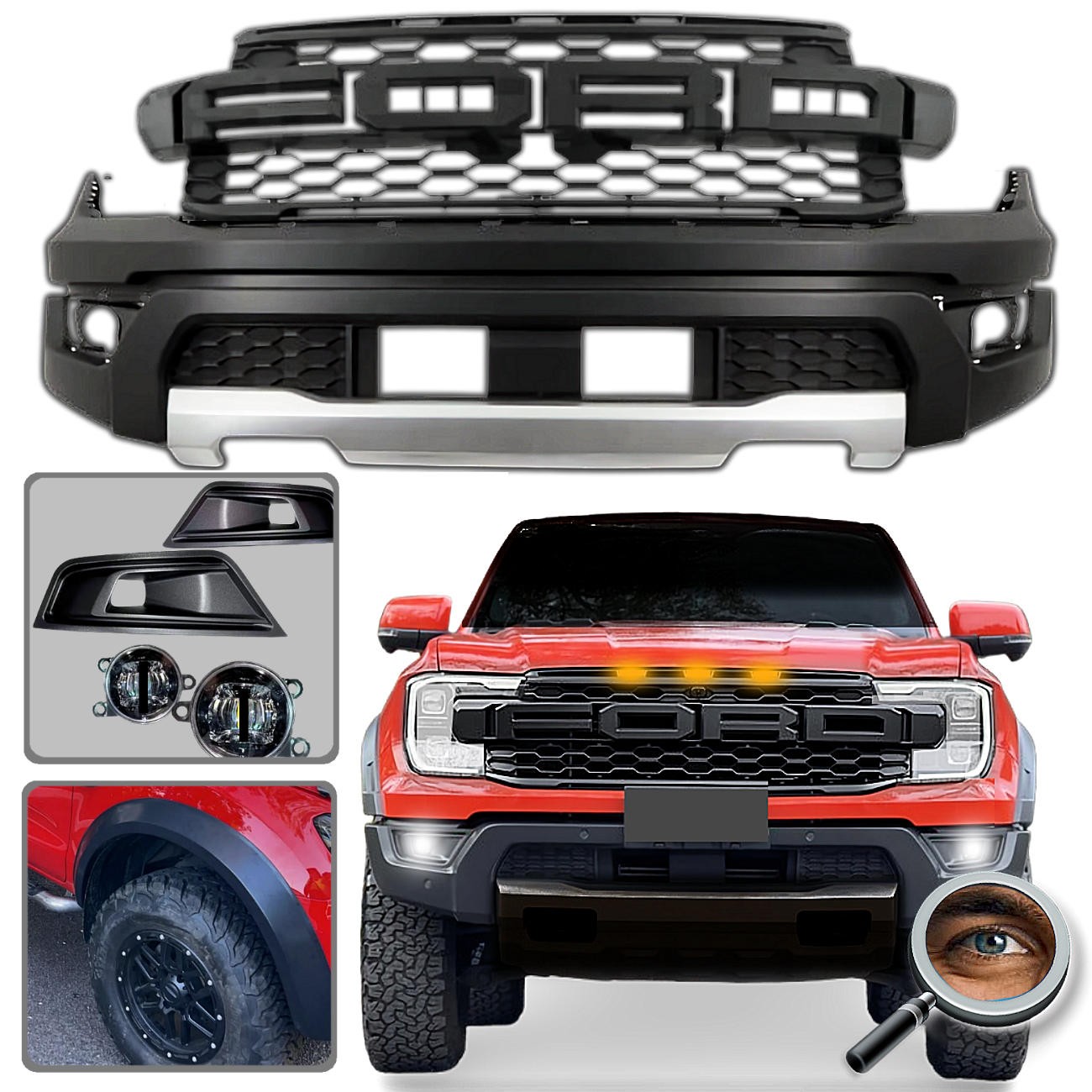Body Kit Raptor XLS XLT LTD 
2023 - 2026