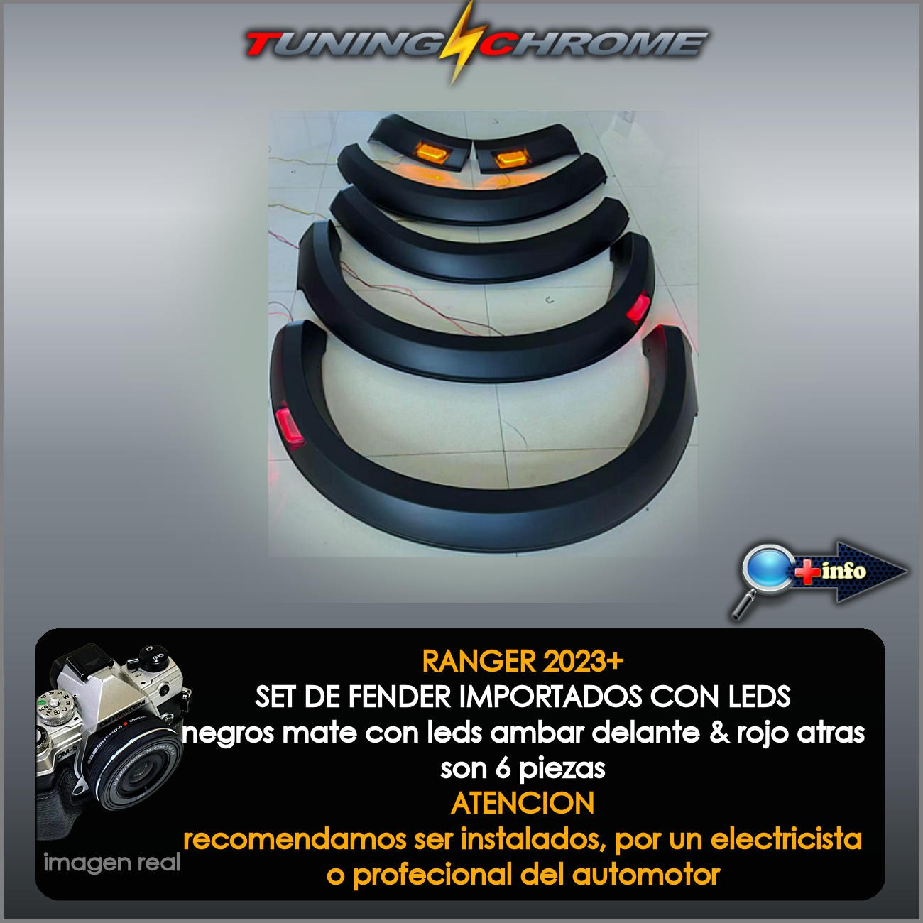 Fender Ranger / Negroi Mate / Con Led's Ambar
2023 - 2026